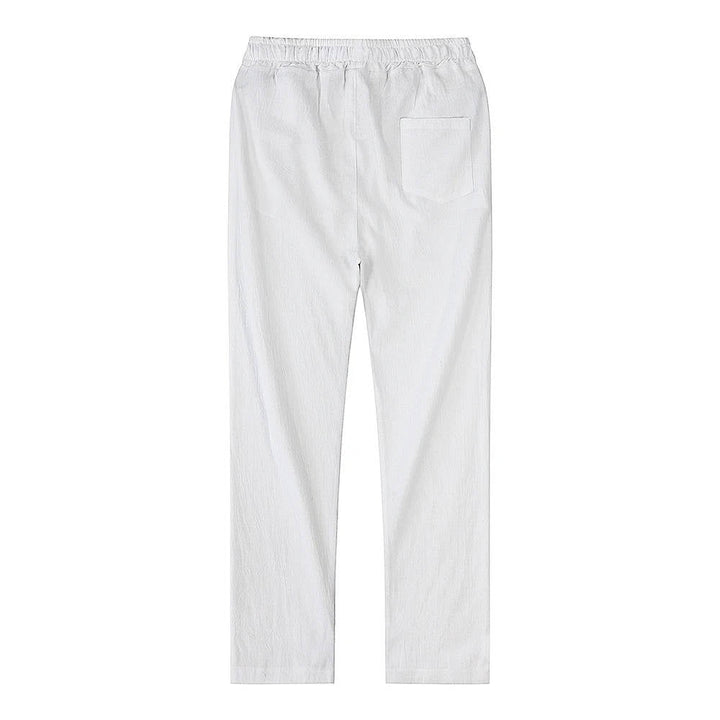Pablo | Herren hose leicht, gerade Sommerhose mit Kordelzug