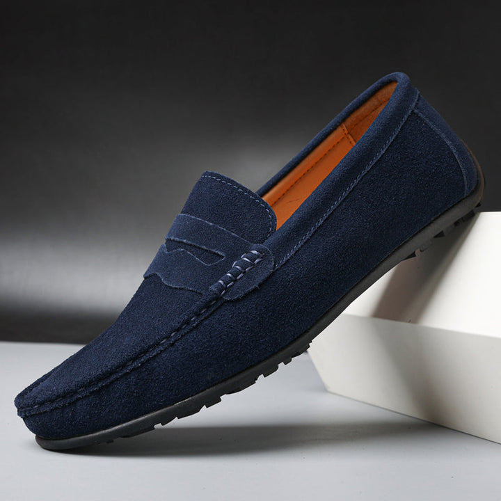 Marco | Herren Wildleder Loafer Penny Loafer Slip-on Schuhe