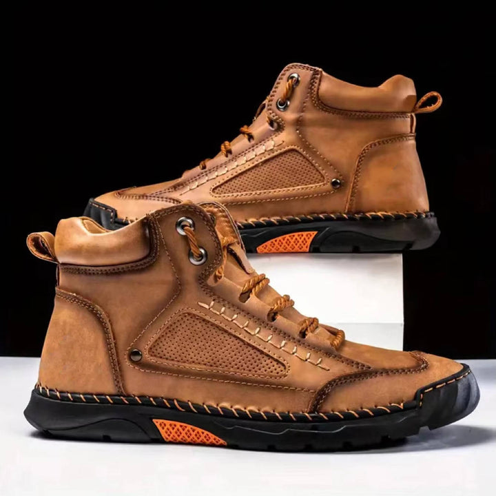 Ranger | Herren Outdoor Stiefel Leder, Schnür-Boots mit Profilsohle