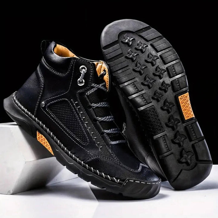 Ranger | Herren Outdoor Stiefel Leder, Schnür-Boots mit Profilsohle