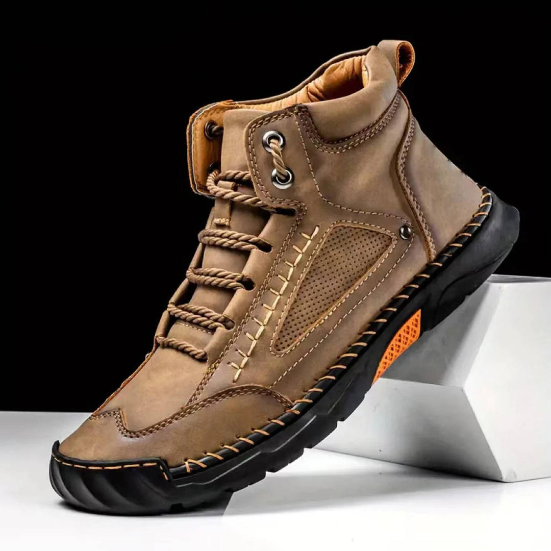 Ranger | Herren Outdoor Stiefel Leder, Schnür-Boots mit Profilsohle