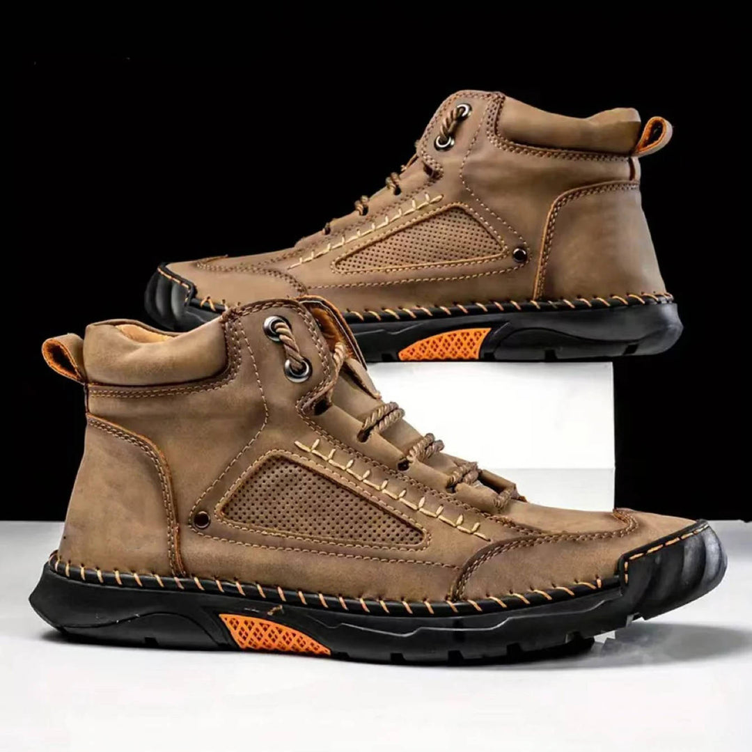 Ranger | Herren Outdoor Stiefel Leder, Schnür-Boots mit Profilsohle