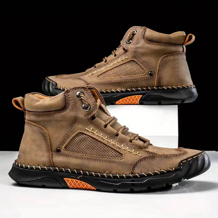 Ranger | Herren Outdoor Stiefel Leder, Schnür-Boots mit Profilsohle