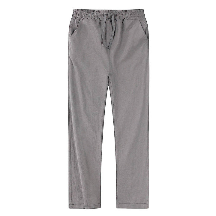 Pablo | Herren hose leicht, gerade Sommerhose mit Kordelzug