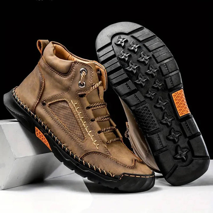 Ranger | Herren Outdoor Stiefel Leder, Schnür-Boots mit Profilsohle