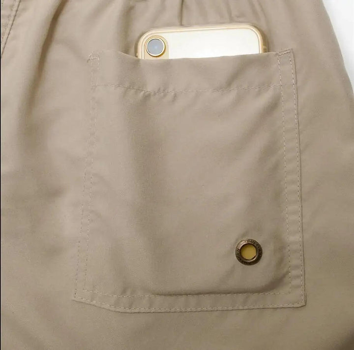 Kallo | Herren Badeshorts, Boardshorts mit Kordelzug Sommer