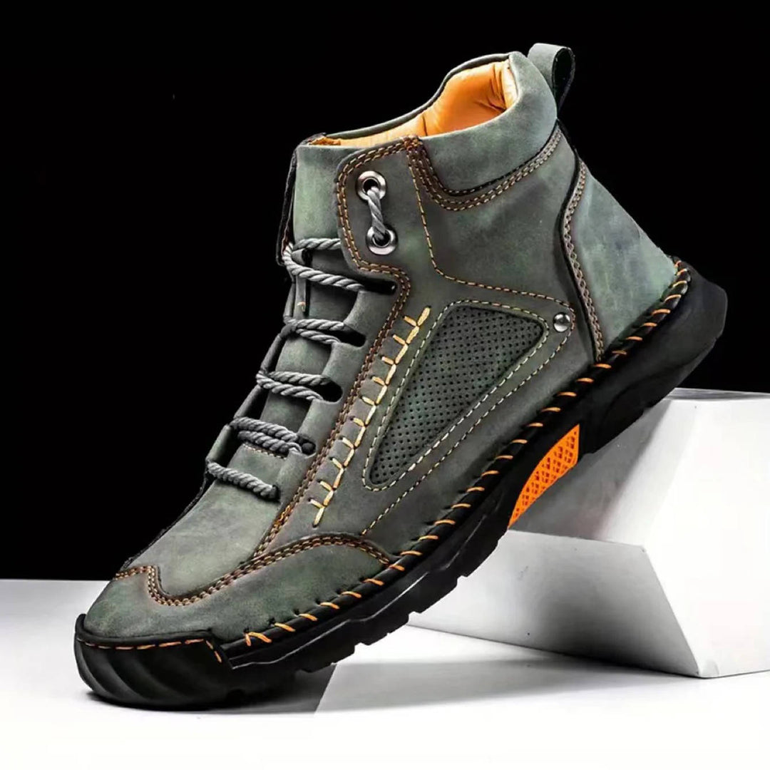 Ranger | Herren Outdoor Stiefel Leder, Schnür-Boots mit Profilsohle
