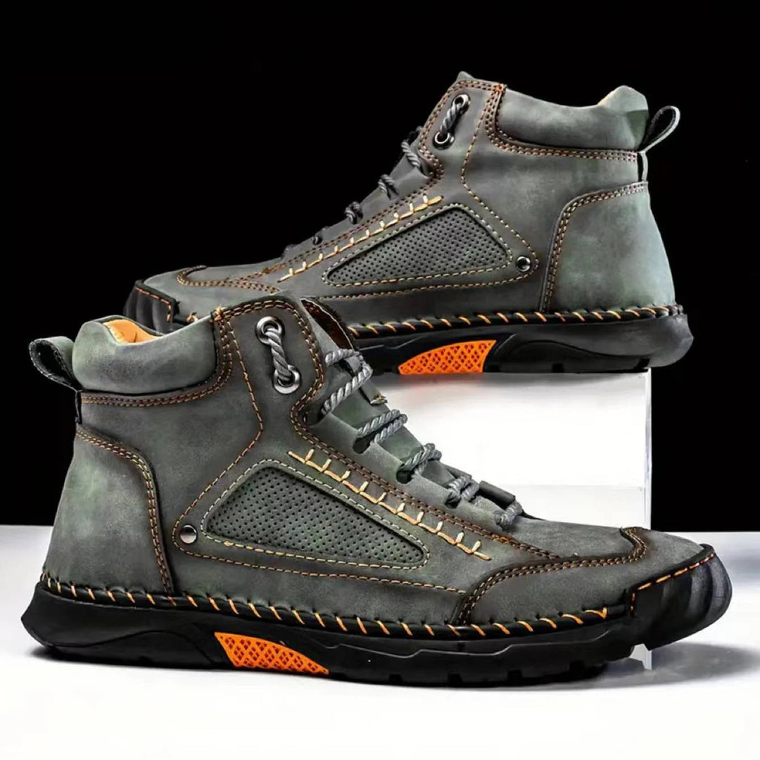 Ranger | Herren Outdoor Stiefel Leder, Schnür-Boots mit Profilsohle