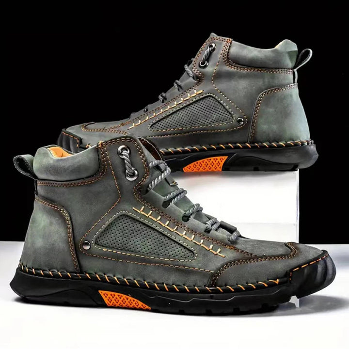 Ranger | Herren Outdoor Stiefel Leder, Schnür-Boots mit Profilsohle