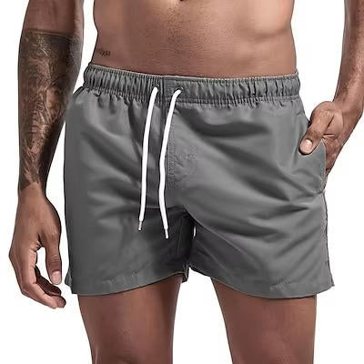 Kallo | Herren Badeshorts, Boardshorts mit Kordelzug Sommer