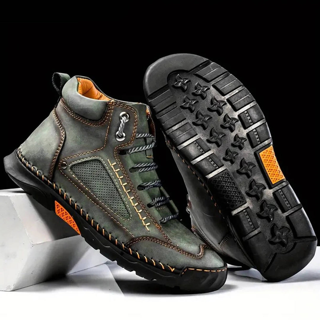 Ranger | Herren Outdoor Stiefel Leder, Schnür-Boots mit Profilsohle