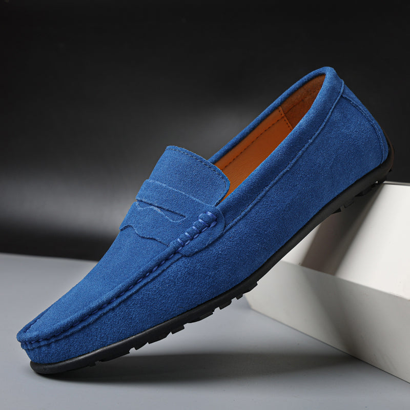 Marco | Herren Wildleder Loafer Penny Loafer Slip-on Schuhe