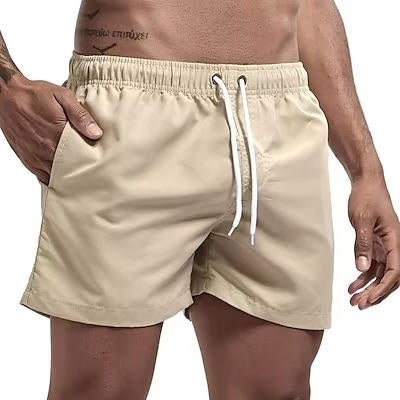 Kallo | Herren Badeshorts, Boardshorts mit Kordelzug Sommer