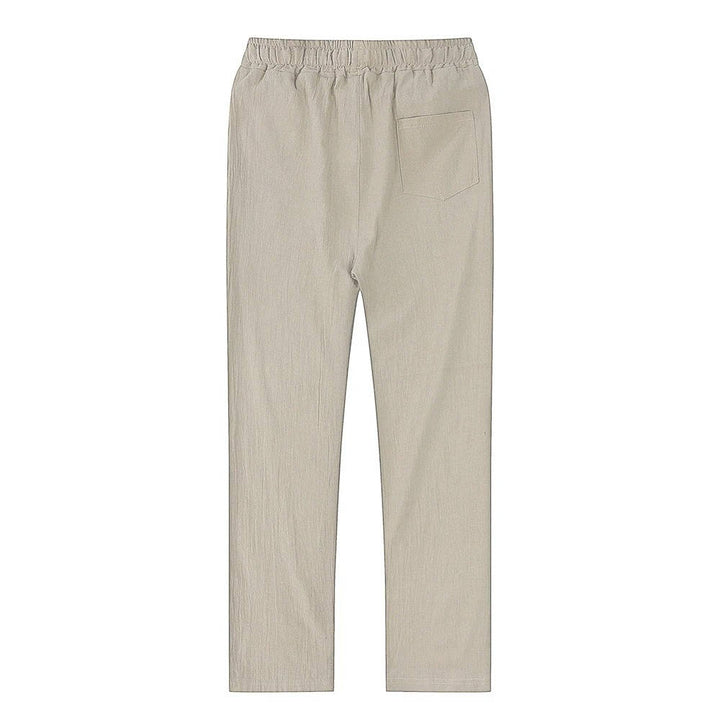 Pablo | Herren hose leicht, gerade Sommerhose mit Kordelzug