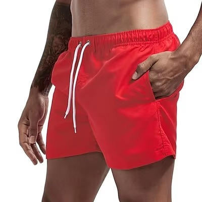 Kallo | Herren Badeshorts, Boardshorts mit Kordelzug Sommer