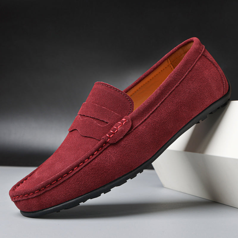 Marco | Herren Wildleder Loafer Penny Loafer Slip-on Schuhe