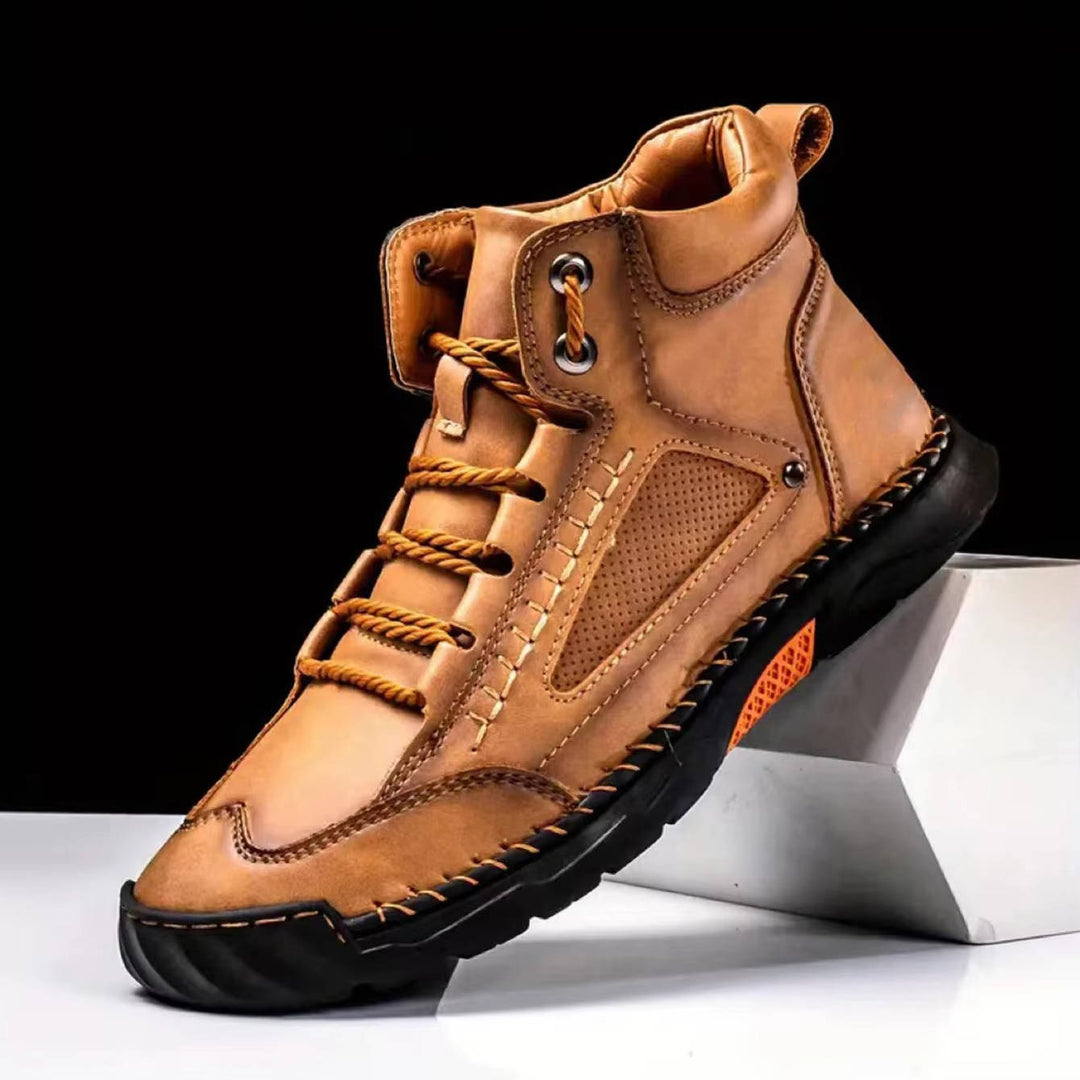 Ranger | Herren Outdoor Stiefel Leder, Schnür-Boots mit Profilsohle