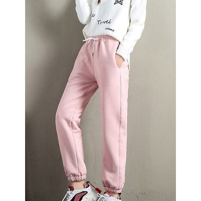 Sylvara | Damen Gefütterte Jogginghose High-Waist