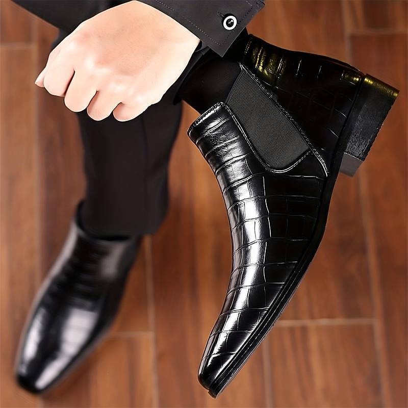Valdemar | Herren Chelsea Boots Stiefelette Rot