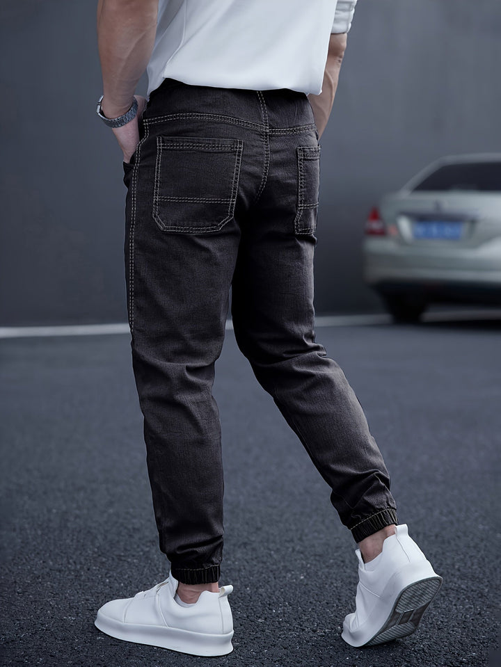 Albert | Herren Denim Jogger Jeans Elastischer Bund Slim Fit