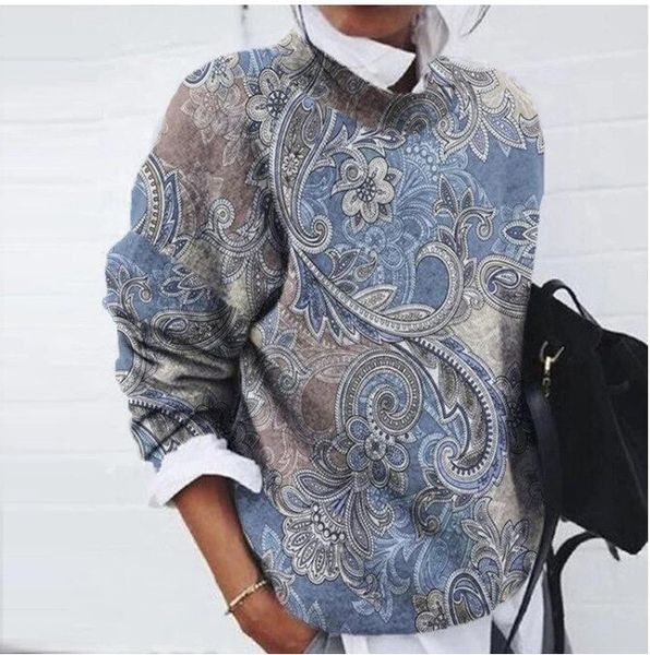 Edlhora | Damen Pullover Paisley-Muster Herbst - Image 2