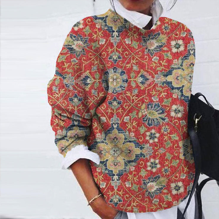Edlhora | Damen Pullover Paisley-Muster Herbst - Image 3