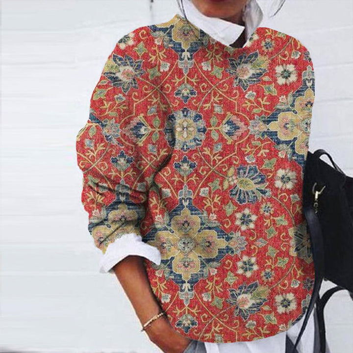 Edlhora | Damen Pullover Paisley-Muster Herbst - Image 3