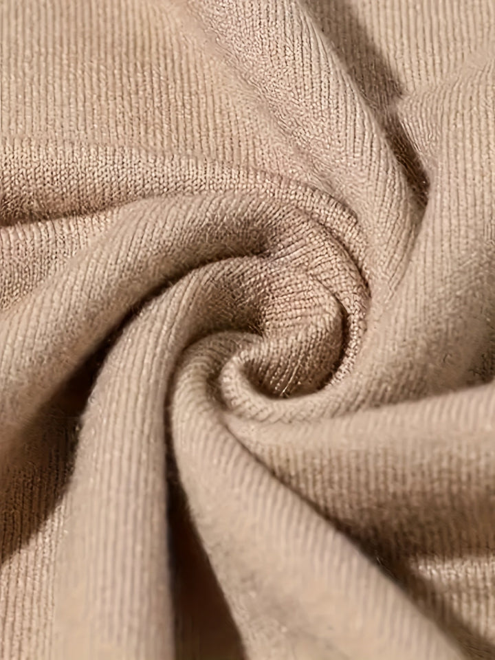 Edmunt | Herren Strickpullover Stehkragen Slim Fit - Taupe - Image 4