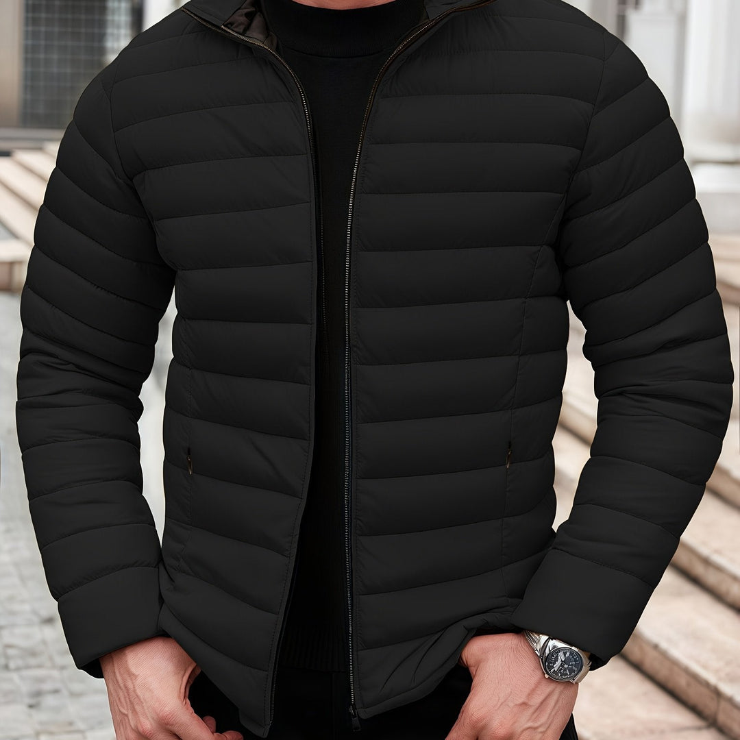 Edvald | Herren Leichte Steppjacke Winterjacke - Mustard - Image 10