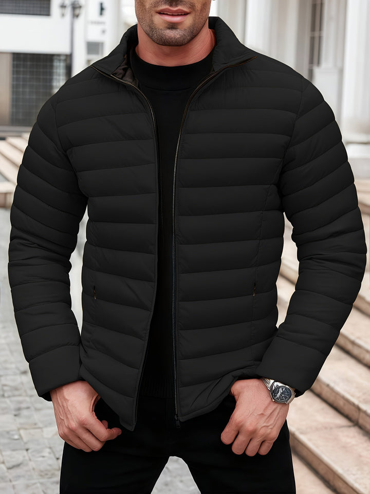 Edvald | Herren Leichte Steppjacke Winterjacke - Mustard - Image 11