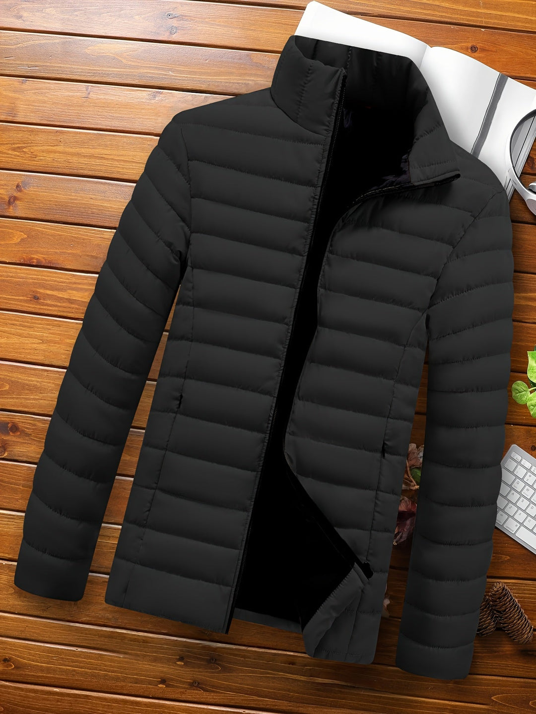 Edvald | Herren Leichte Steppjacke Winterjacke - Mustard - Image 12