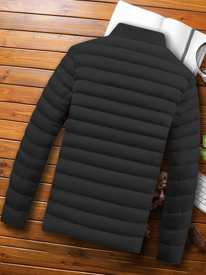 Edvald | Herren Leichte Steppjacke Winterjacke - Mustard - Image 13