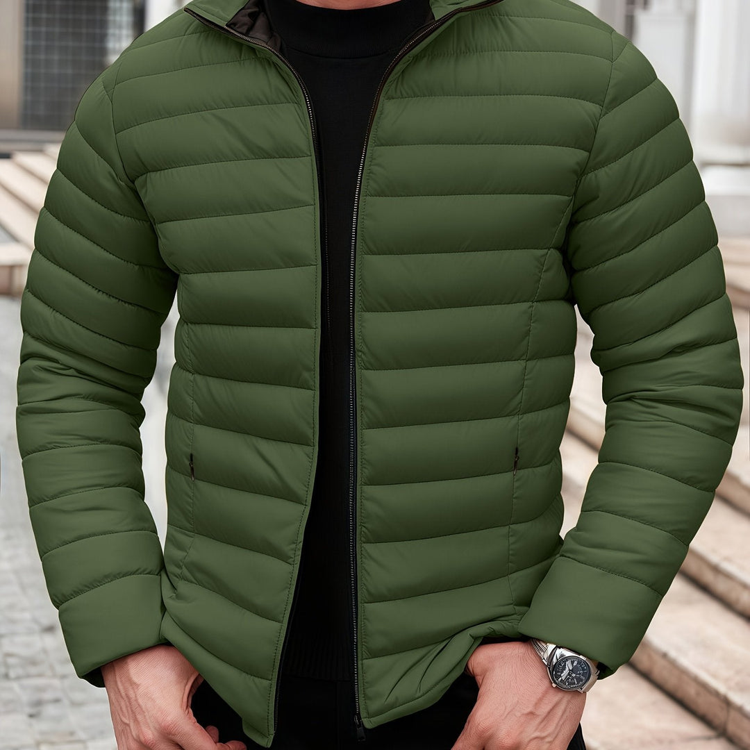 Edvald | Herren Leichte Steppjacke Winterjacke - Mustard - Image 20