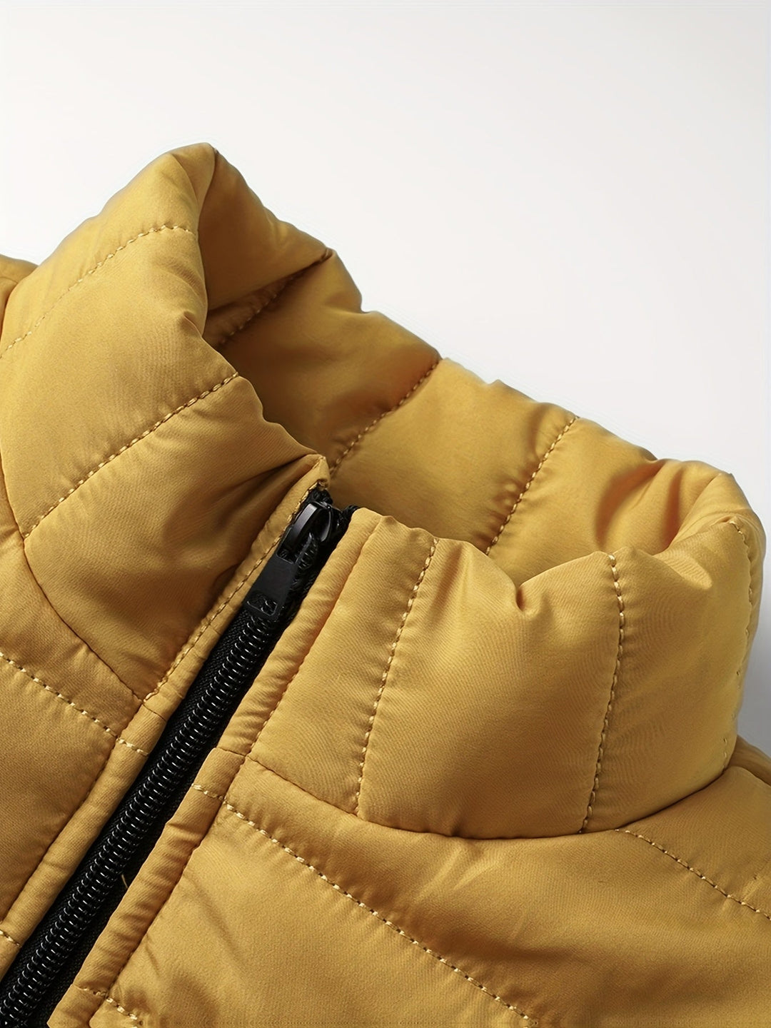 Edvald | Herren Leichte Steppjacke Winterjacke - Mustard - Image 4