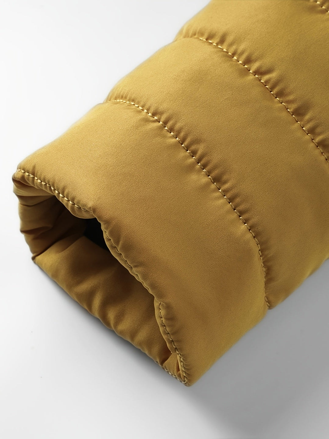 Edvald | Herren Leichte Steppjacke Winterjacke - Mustard - Image 7