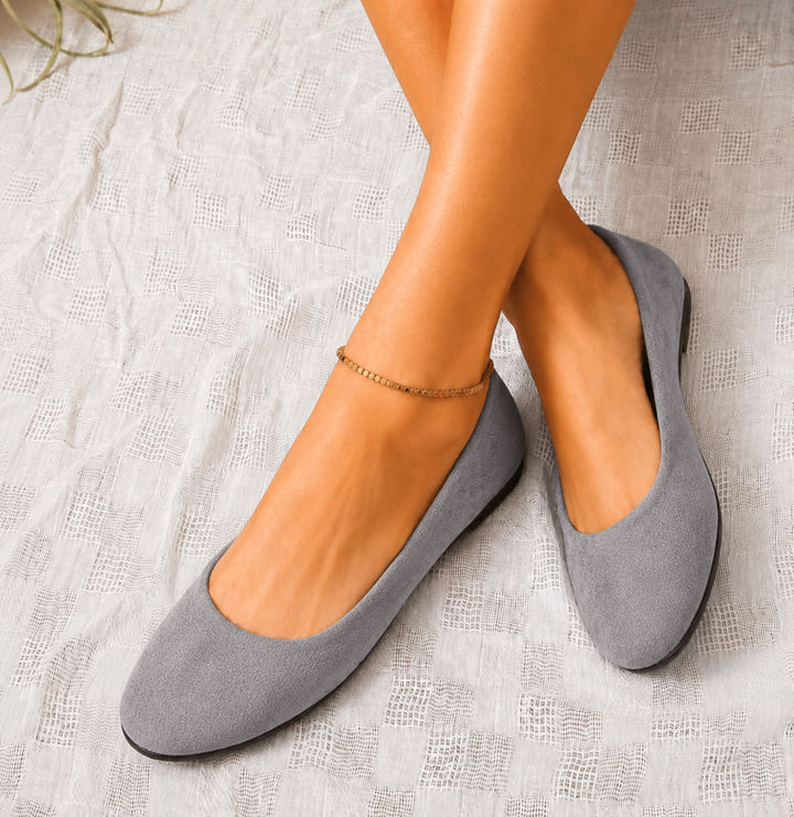 Liselotte | Damen Ballerinas Slip-On Runde Kappe