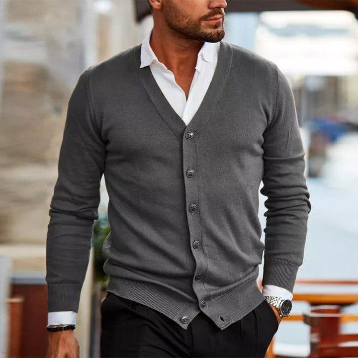 Jelo | Herren jacke V-Ausschnitt Cardigan Herren Frühling
