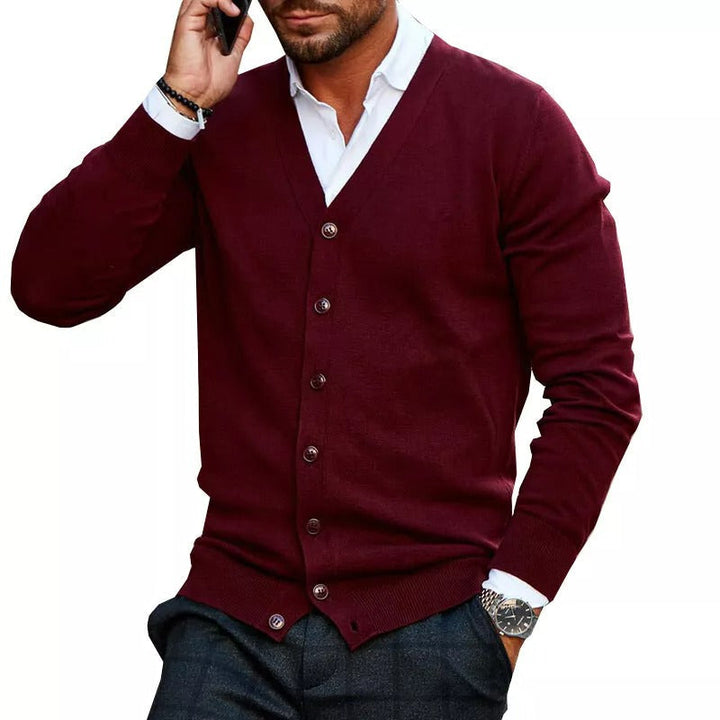 Jelo | Herren jacke V-Ausschnitt Cardigan Herren Frühling