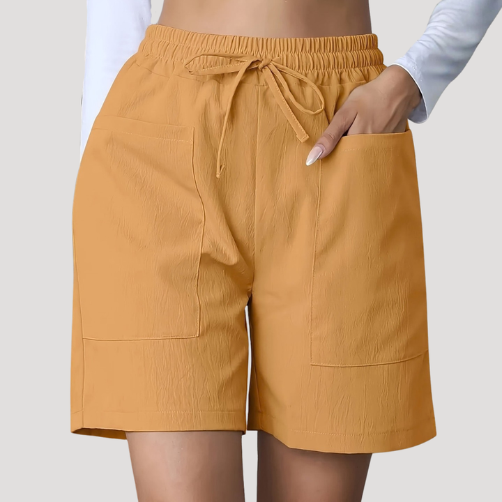 Emilia | Damen Entspannte Shorts mit Kordelzug - Pink - Image 5