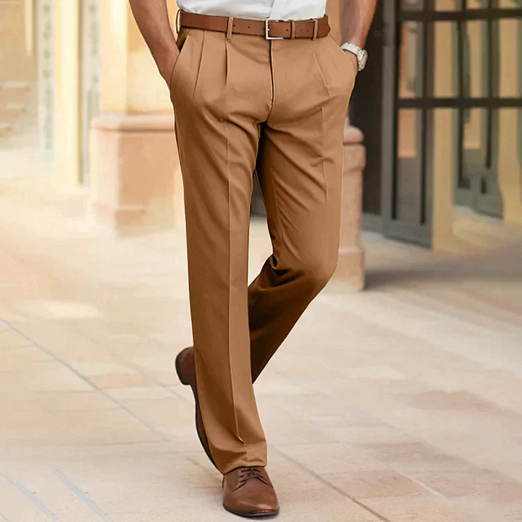 Emilian | Herren Navy Business Chinohose - Navy - Image 3
