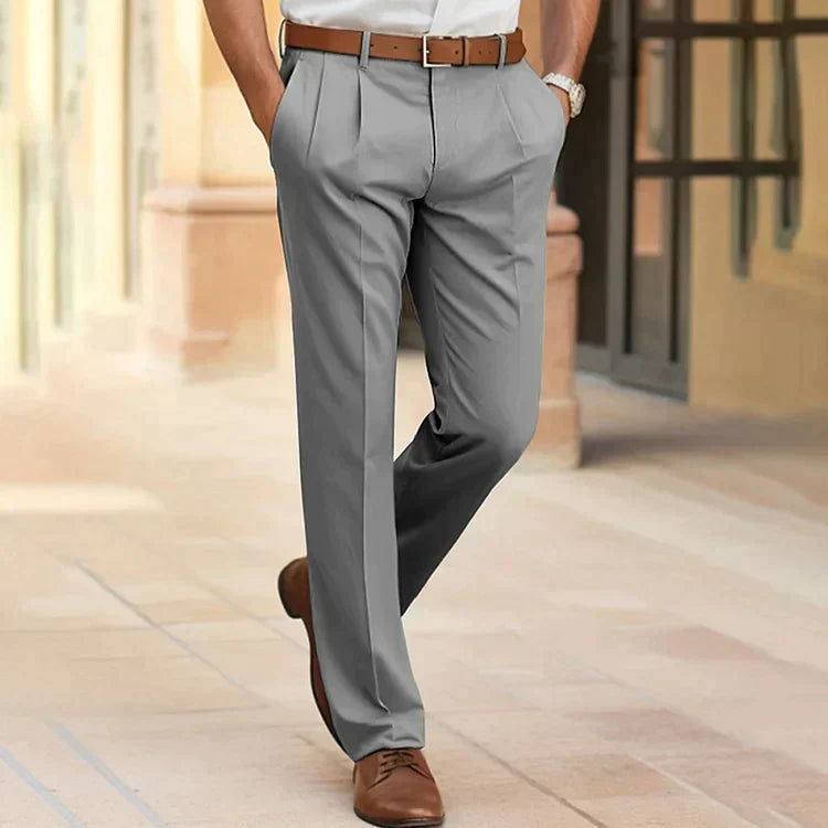 Emilian | Herren Navy Business Chinohose - Navy - Image 5