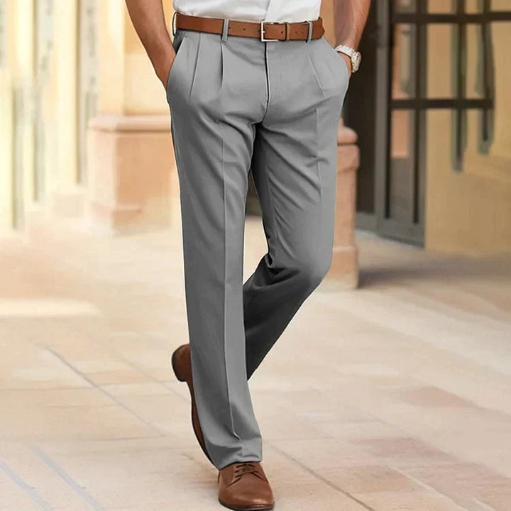 Emilian | Herren Navy Business Chinohose - Navy - Image 5