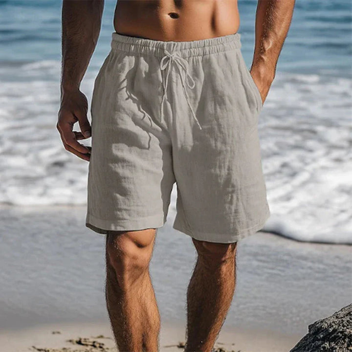 Ennio | Herren Strandhose Shorts mit Kordelzug - Black - Image 3
