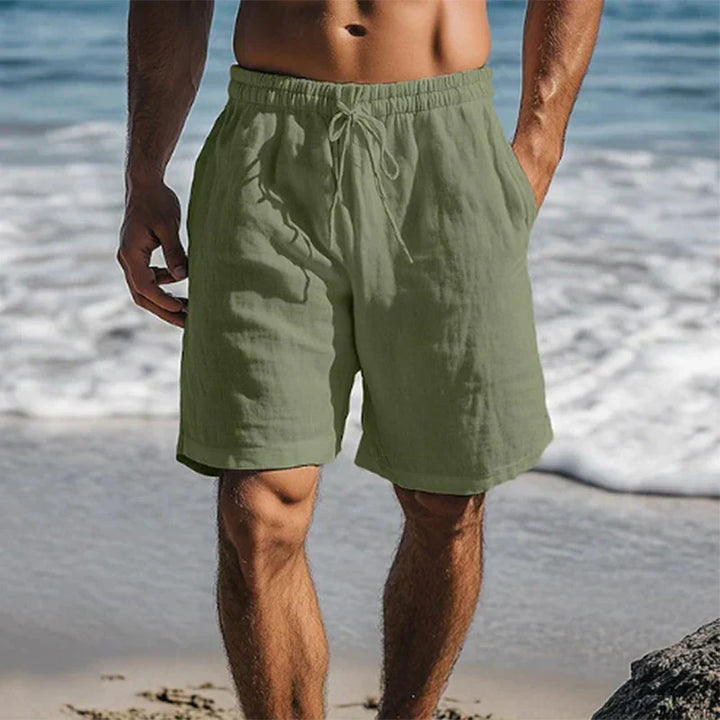 Ennio | Herren Strandhose Shorts mit Kordelzug - Black - Image 5
