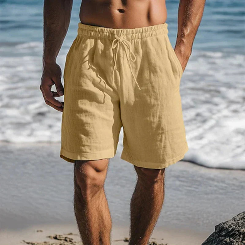 Ennio | Herren Strandhose Shorts mit Kordelzug - Black - Image 6