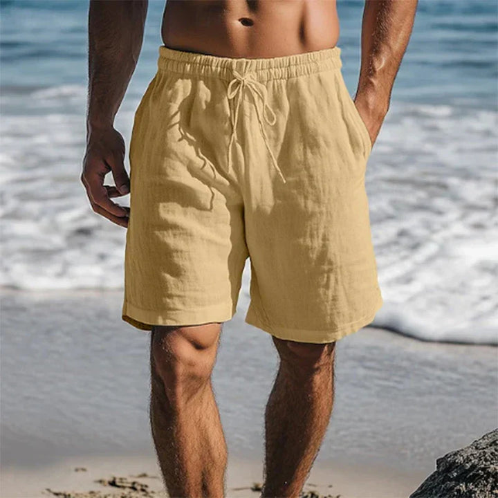 Ennio | Herren Strandhose Shorts mit Kordelzug - Black - Image 6