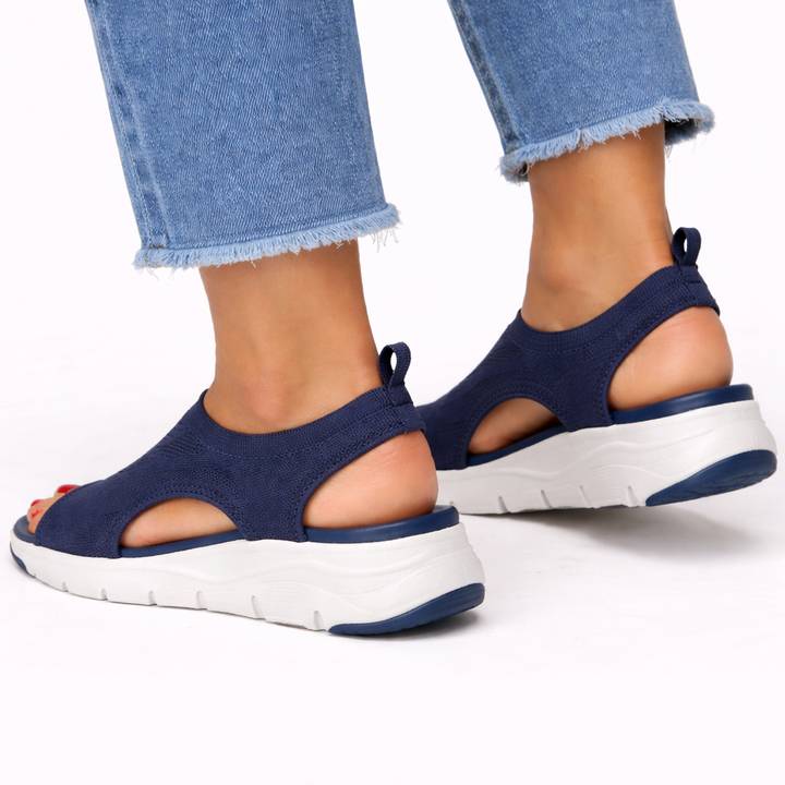 Eulalia | Damen Slip-On Komfort Sneaker - Navy - Image 5