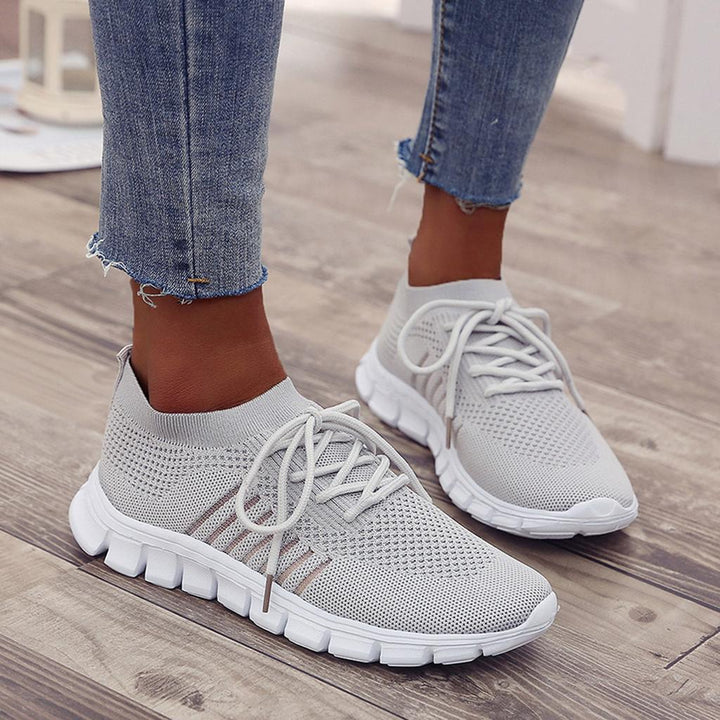 Kira | Damen Strick Sneaker Leichte Laufschuhe Freizeitschuhe