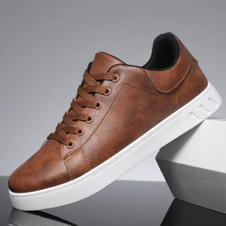 Rex | Herren Leder-Sneaker Low-Top Cupsole Casual