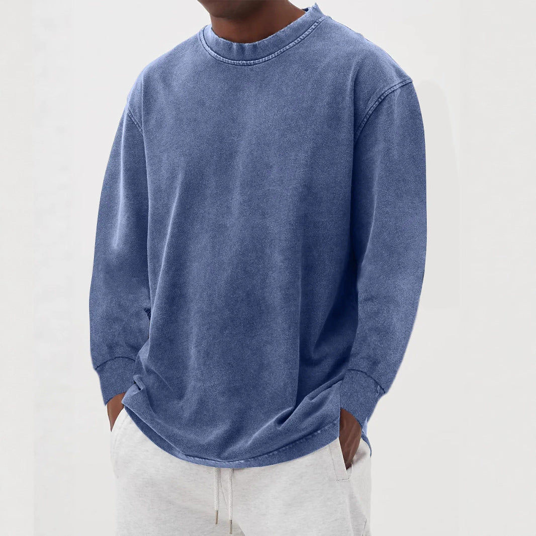 Fabian | Herren Oversized Langarm Strickpullover - Blue - Image 1